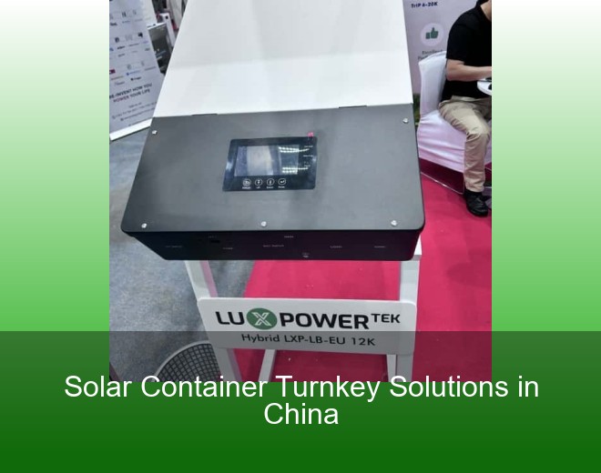 Solar Container Turnkey Solutions in China