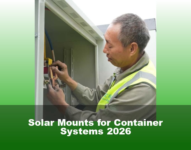 Solar Mounts for Container Systems 2026