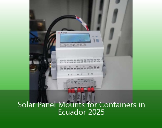 Solar Panel Mounts for Containers in Ecuador 2025