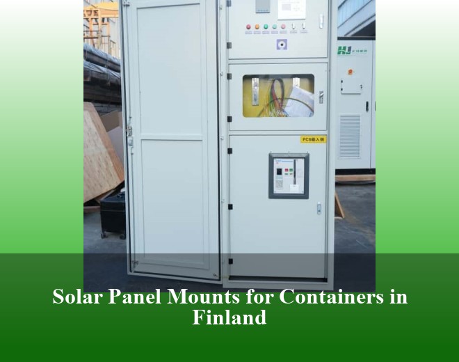 Solar Panel Mounts for Containers in Finland