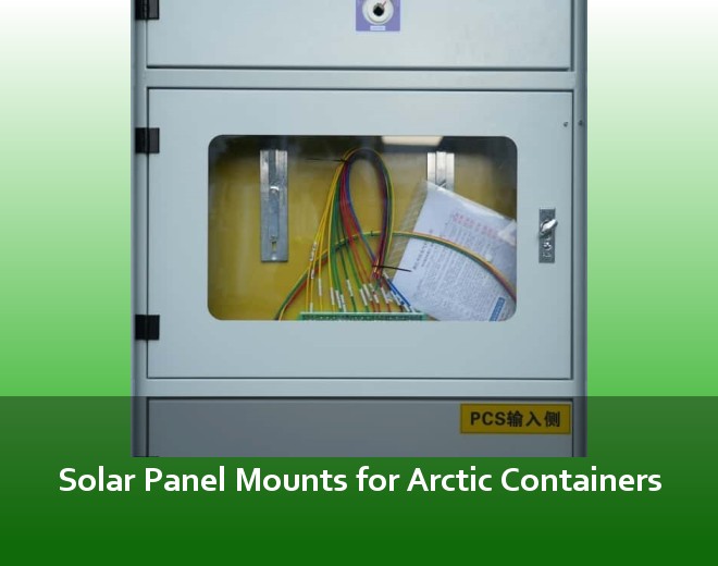 Solar Panel Mounts for Arctic Containers