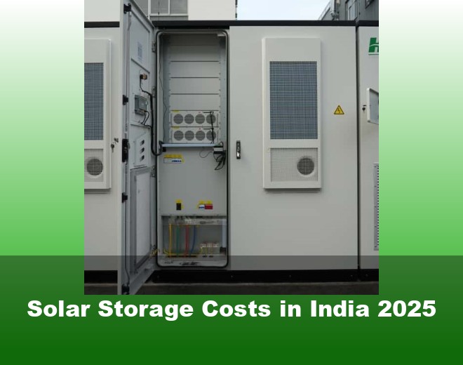 Solar Storage Costs in India 2025
