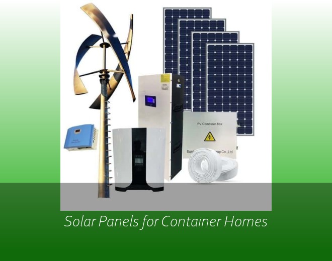 Solar Panels for Container Homes