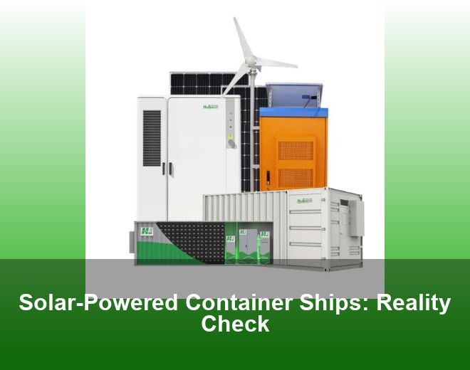 Solar-Powered Container Ships: Reality Check