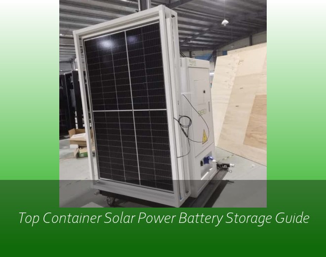 Top Container Solar Power Battery Storage Guide