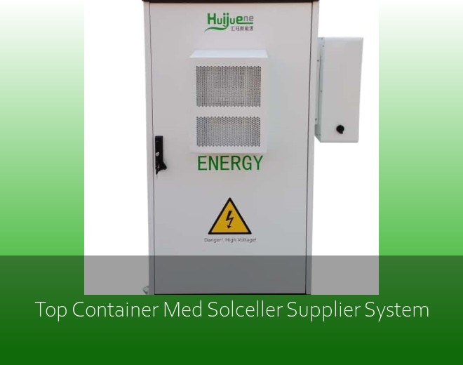 Top Container Med Solceller Supplier System
