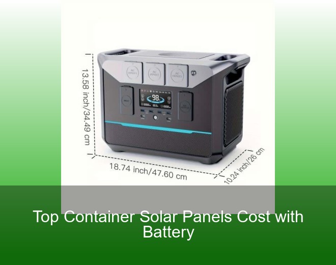 Top Container Solar Panels Cost with Battery
