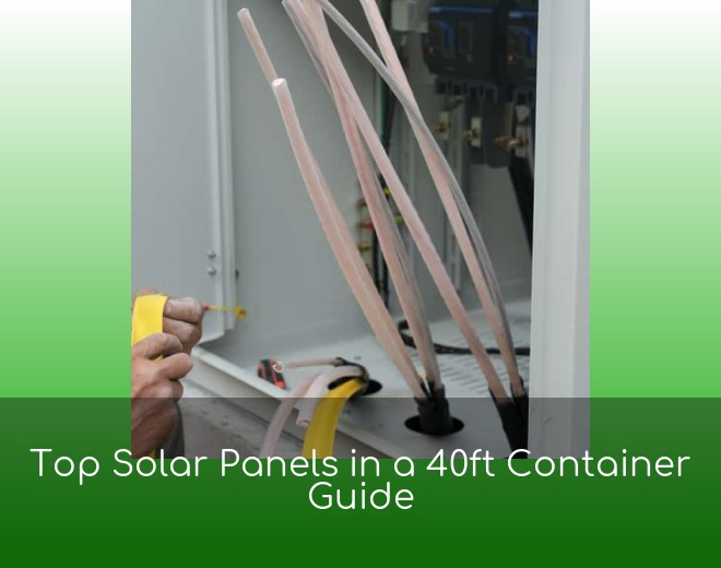 Top Solar Panels in a 40ft Container Guide