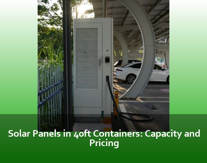 Solar Panels in 40ft Containers: Capacity and Pricing