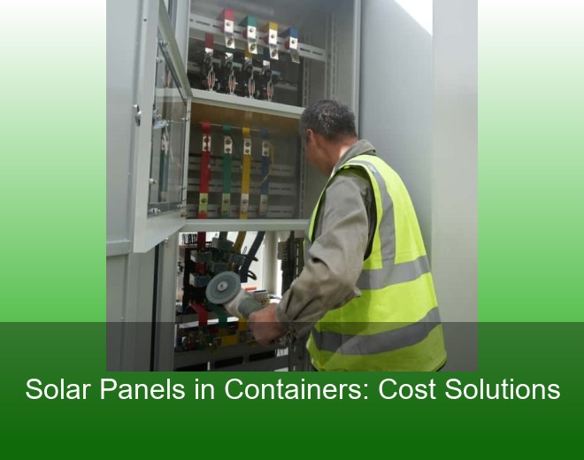 Solar Panels in Containers: Cost Solutions