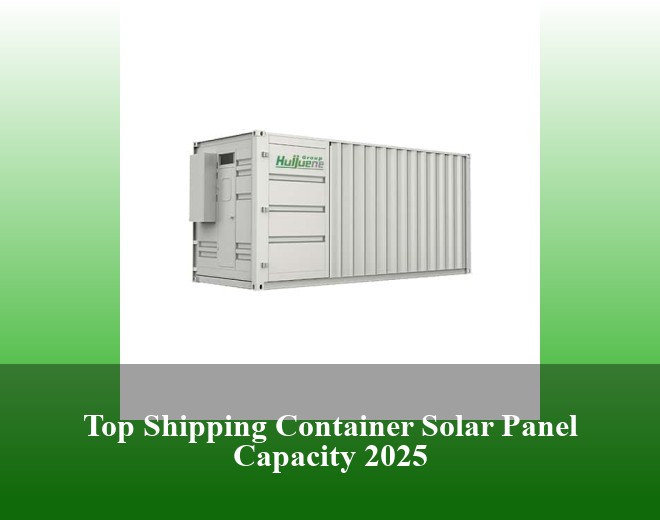 Top Shipping Container Solar Panel Capacity 2025