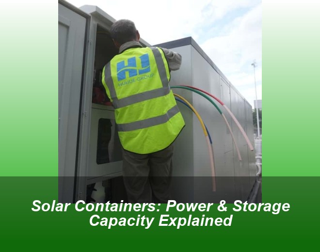 Solar Containers: Power & Storage Capacity Explained