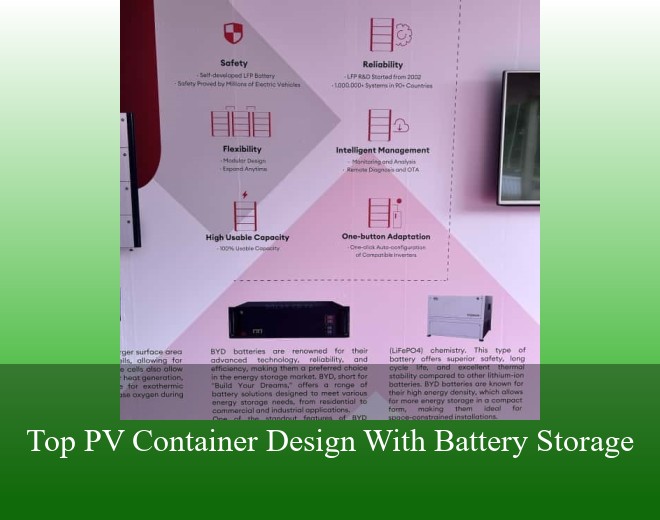 Top PV Container Design With Battery Storage