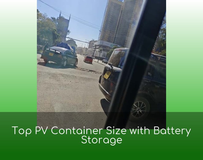 Top PV Container Size with Battery Storage