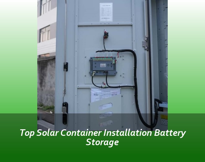 Top Solar Container Installation Battery Storage