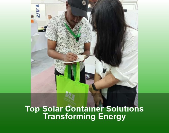 Top Solar Container Solutions Transforming Energy