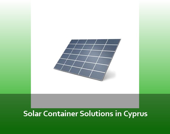 Solar Container Solutions in Cyprus