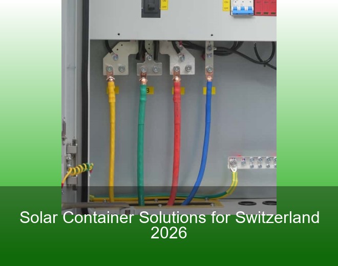 Solar Container Solutions for Switzerland 2026