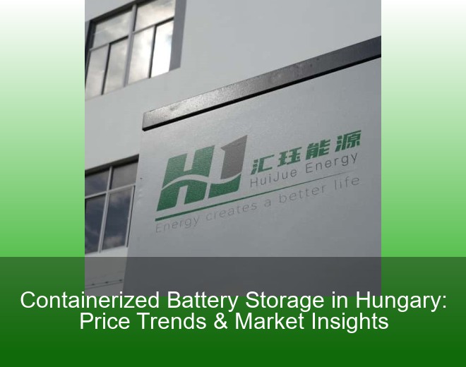 Containerized Battery Storage in Hungary: Price Trends & Market Insights