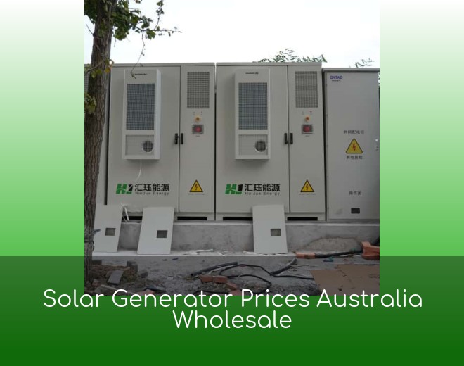 Solar Generator Prices Australia Wholesale