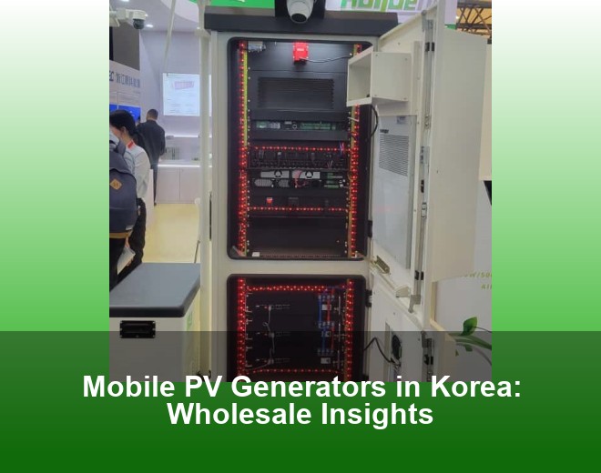 Mobile PV Generators in Korea: Wholesale Insights