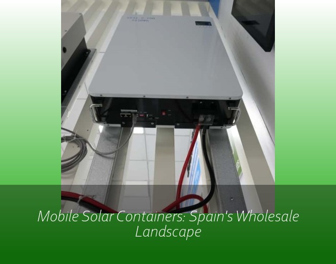 Mobile Solar Containers: Spain's Wholesale Landscape