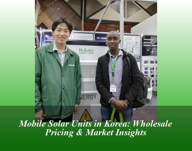 Mobile Solar Units in Korea: Wholesale Pricing & Market Insights