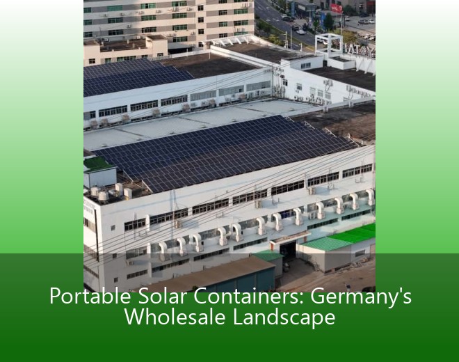 Portable Solar Containers: Germany's Wholesale Landscape
