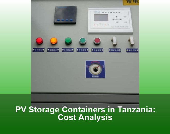 PV Storage Containers in Tanzania: Cost Analysis