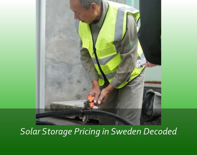 Solar Storage Pricing in Sweden Decoded